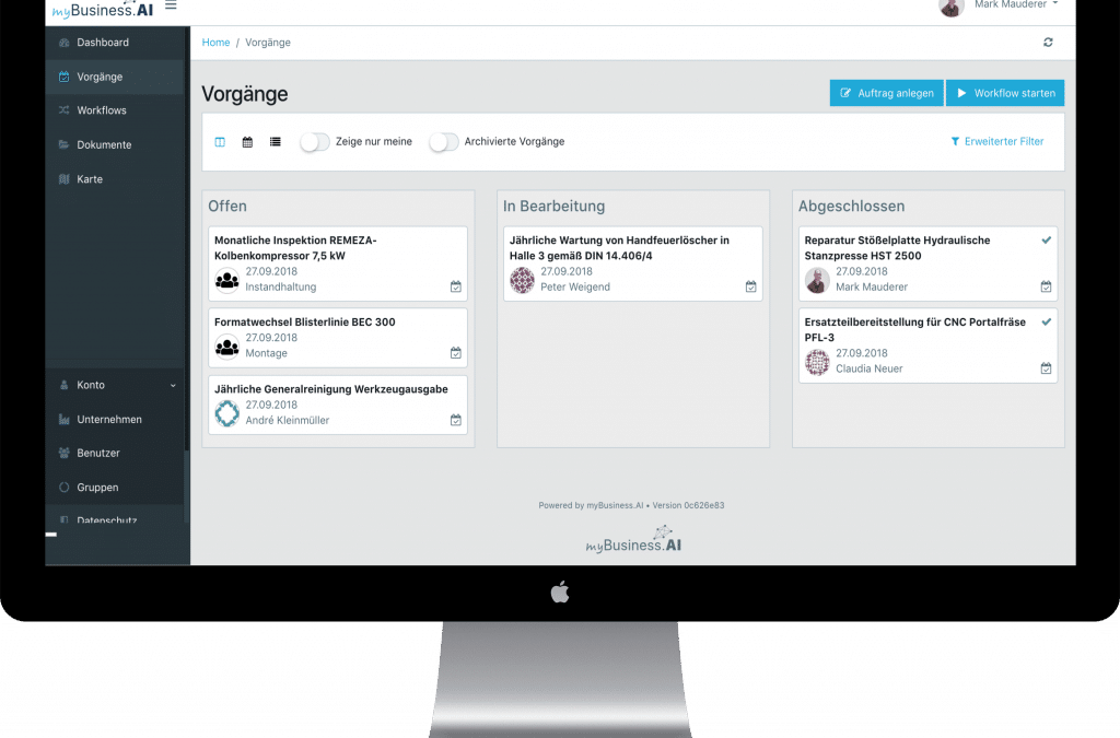 Mit myBusiness.AI schnell und einfach Prozesse digitalisieren
