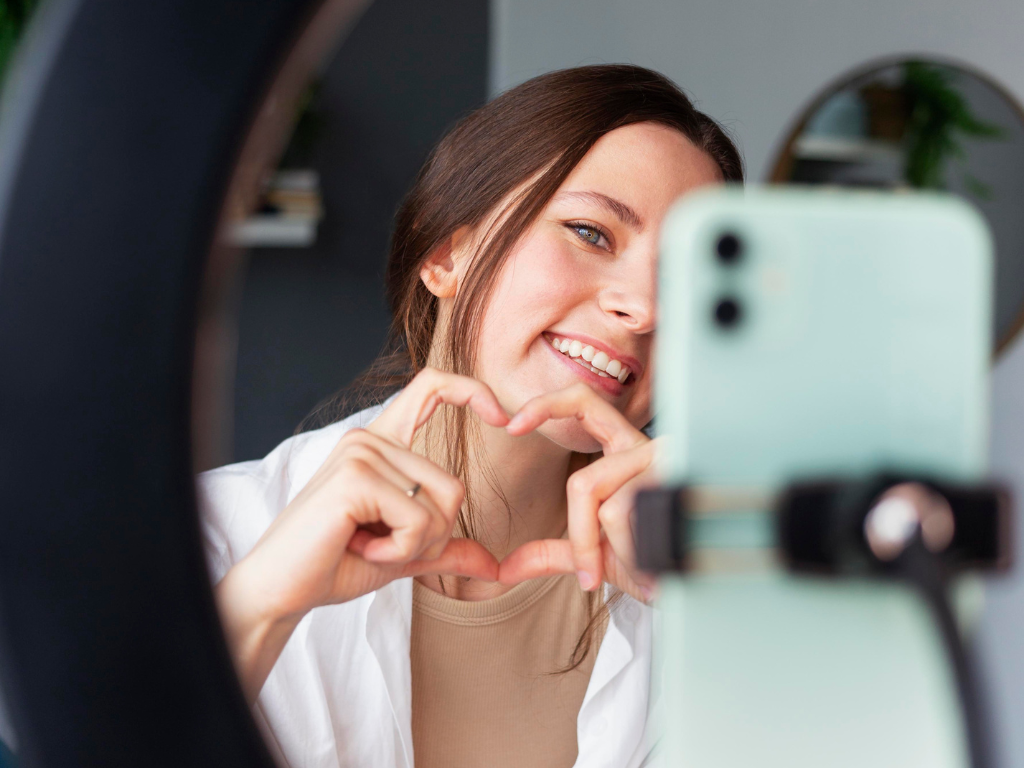 Social Commerce auf Instagram, Influencerin aus der Beautybranche